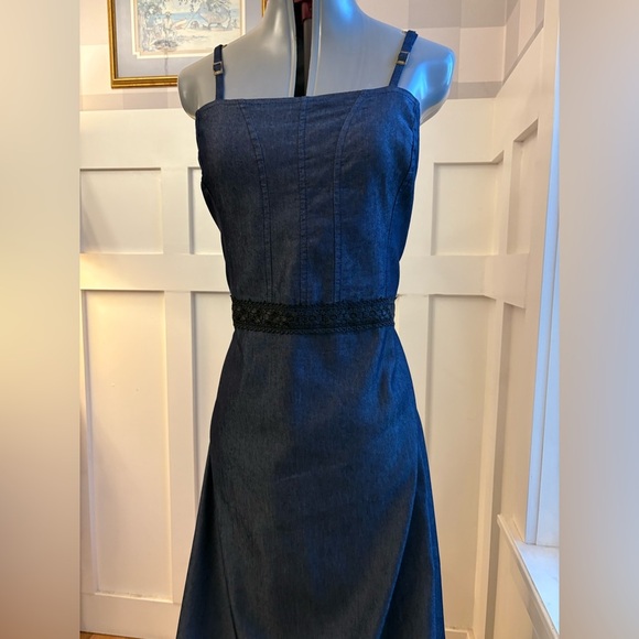 Dark Denim Dress Size Large - Picture 6 of 9